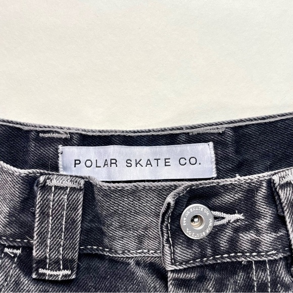 Classic Black Big Boy Polar skate co Denim Men's Shorts - Picture 2 of 7